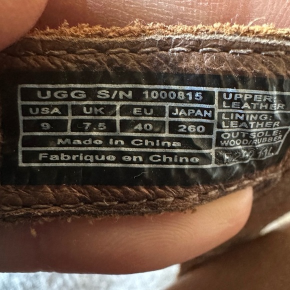 UGG NADIA STRAPPY BOHO WOODEN PLATFORM HEELS SIZE 9 - Picture 13 of 16